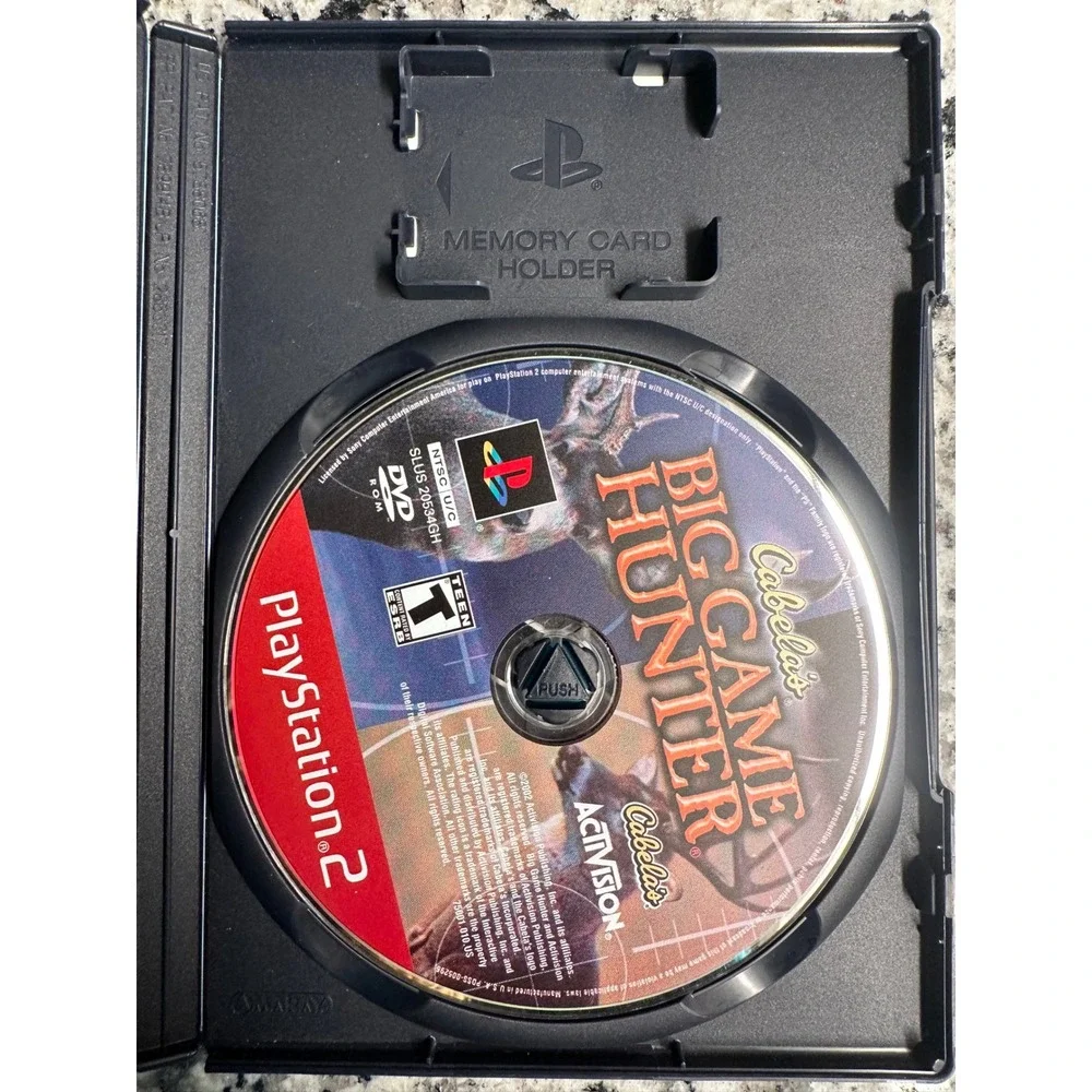 PlayStation 2 PS2 Cabelas Big Game Hunter Greatest‎ Hits Game Disc Case Manual